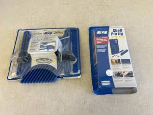 lot 56 image: Kreg Shelf Pin Jig & True-Flex Featherboard