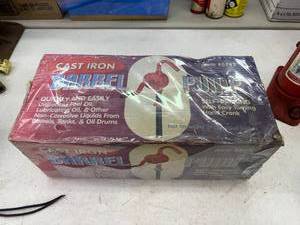 lot 150 image: NIB Cast Iron Barrel Pump