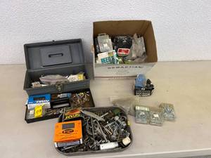lot 172 image: Hardware Items, Tool Box & Contents