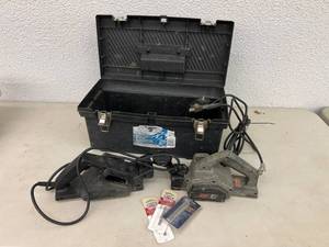 lot 178 image: Power Planers in Tool Box