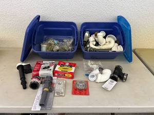 lot 180 image: 2 Totes of Plumbing Supplies