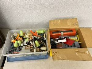 lot 36 image: Toy Train Tracks, Buildings & Misc