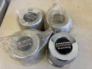 lot 49 image: American Racing Center Caps