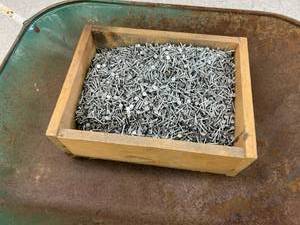 lot 204 image: Wheelbarrow, Roofing Nails & Roofing Tool