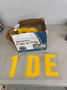 lot 236 image: 10 Tall Numbers & Letters