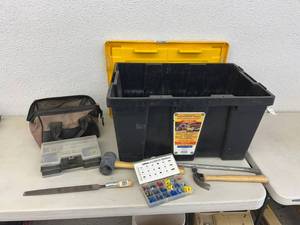 lot 321 image: Storage Strong Box & Contents
