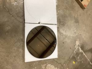 Medium Round Black Classic Accent Mirror (24 in. Dia) Customer Returns See Pictures