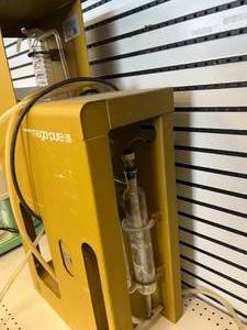 lot 2 image: CORNING GLASS MEGA-PURE ONE LITER MP-1 WATER DISTILLATION STERILIZATION UNIT Serial Number 022026, 120V 5060HZ 1000W. (Used and has some scale, but in working condition). No Shipping