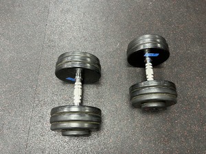 lot 24 image: (2) GPI Dumbbells 60 LBS