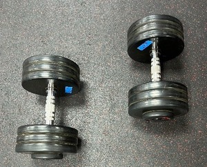 lot 23 image: (2) GPI Dumbbells 65 LBS