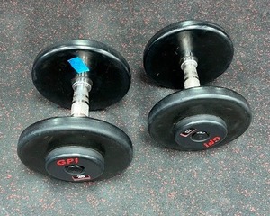 lot 56 image: (2) GPI Dumbbells 25 LBS