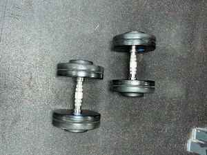 lot 52 image: (2) GPI Dumbbells 45 LBS