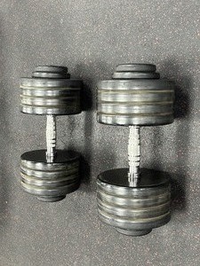 lot 29A image: (2) GPI Dumbbells 90 LBS