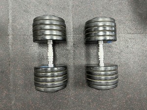 lot 20A image: (2) GPI Dumbbells 100 LBS