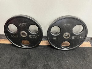 lot 66 image: (2) GPI 45 LB Weight Plates