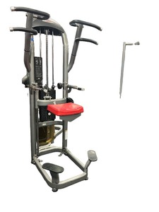 lot 13 image: Matrix Dip  Chin Assist machine. Measures 47 L X 46 W X 89 H.
