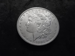 1884 O Morgan Silver Dollar