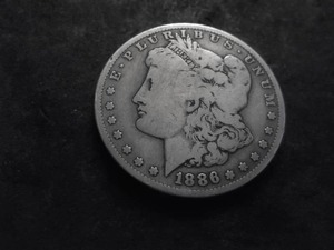 1886 O Morgan Silver Dollar