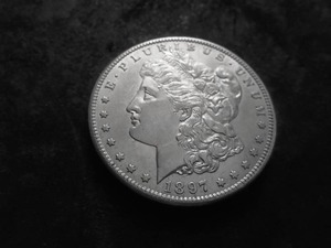 1897 S Morgan Silver Dollar