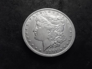 1891 O Morgan Silver Dollar