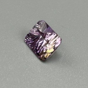 lot 2A image: 3.90 Carat Ametrine Faceted Starburst Rectangular Cut