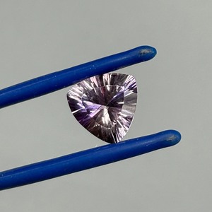 lot 13 image: 3.05 Carat Amethyst Starburst Trillion Triangular Cut