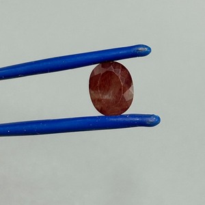 lot 70A image: 2.49 Carat Red Labradorite Faceted Oval Cut
