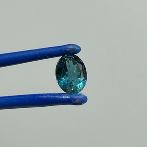 lot 92 image: 1.23 Carat London Blue Topaz Faceted Oval Cut