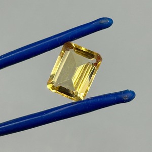 lot 141 image: 3.26 Carat Citrine Faceted Rectangular Emerald Cut