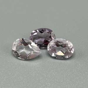 lot 174 image: 5.31 Carat Spinel Faceted Mixed Cut - Various Color, Size & Shape Set of 3 Loose Stones