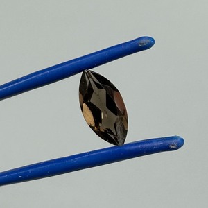 lot 196 image: 2.52 Carat Smoky Quartz Faceted Marquise Cut