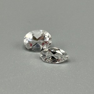 lot 205 image: 2.81 Carat Gems Faceted Mixed Cut - Set of 2 Loose Stones