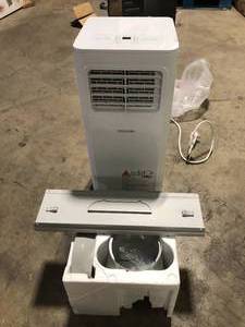 lot 11 image: Vissani 5,000 BTU 115-Volt Portable Air Conditioner for 170 sq. ft. Rooms Dehumidifies and Remote in White Customer Returns See Pictures