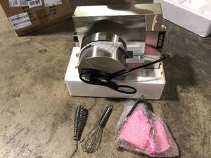 lot 40 image: VEVOR 1100 W Commercial Round Waffle Maker Stainless Steel Nonstick Belgian Waffle Maker Temperature and Time Control   Customer Returns See Pictures