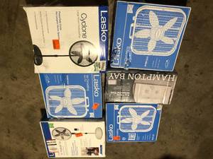 lot 5 image: Lot of Assorted Fans Various Models and Conditions   Customer Returns See Pictures