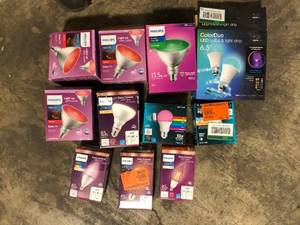 lot 33 image: Lot of Assorted Light Bulbs Various Models and Conditions   Customer Returns See Pictures