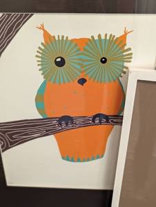 Three Whimsical Framed Childrens Prints
