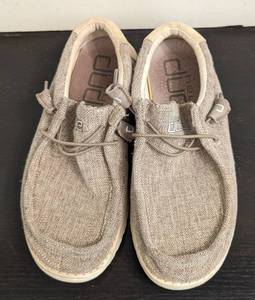 Hey Dude Youth Beige Slip on Shoes