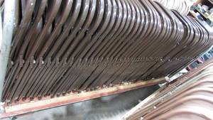 (50) Metal Folding Chairs on Cart