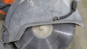 Husqvarna Electric Concrete Saw With Diamond Blade