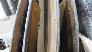 (5) 72 Round Wooden Tables