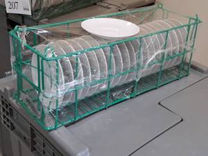 lot 221 image: Lot of (20) Leltmann-Weiden 5-34 Saucers with Rack