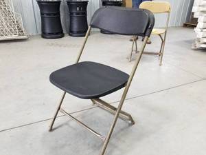 lot 238 image: Lot of (25) PlasticMetal Folding Chairs
