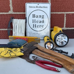 lot 12 image: Mixed LOT Hand Tools  Flashlights  Hatchets