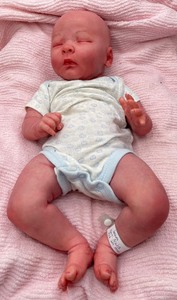 lot 23 image: Soft Body and Vinyl Reborn Doll Very detailed 4 lbs