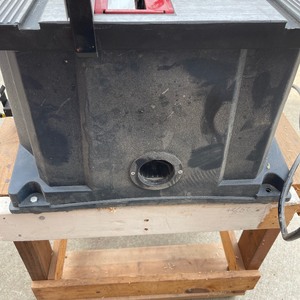 lot 34 image: 10 15 Amp Industrial Table Saw with Stand