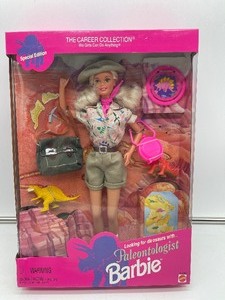 lot 108 image: The Career Collection Paleontologist Barbie 1996