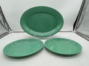 lot 120 image: Fiesta Ware Platters Set of 3