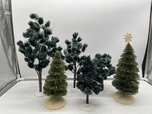 lot 135 image: Department 56 Trees (4) two unmarked trees