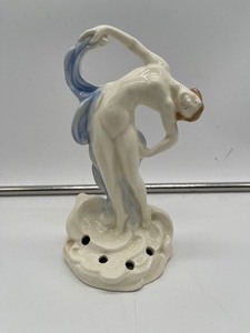 lot 143 image: Art Decor Art Nouveau Flower Frog Dancer Nymph Nude Germany
